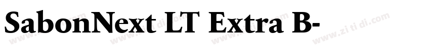 SabonNext LT Extra B字体转换